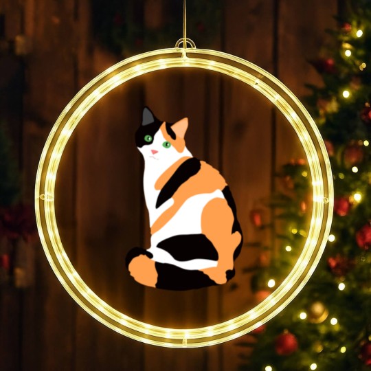 Discover Calico Cat Drawing Calico Lovers Calico Gift LED Christmas Window Lights