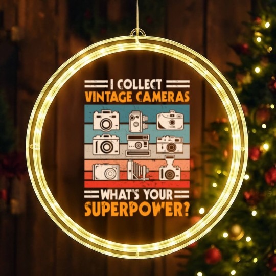 Discover Vintage Camera Collector LED Christmas Window Lights