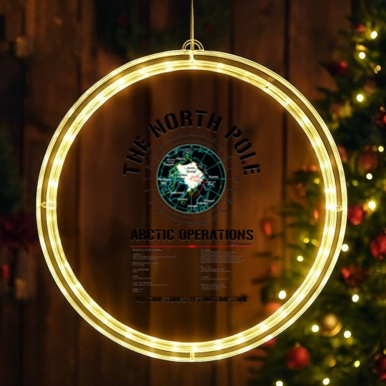 Discover The North Pole - Arctic Operations LED Christmas Window Lights (dk)