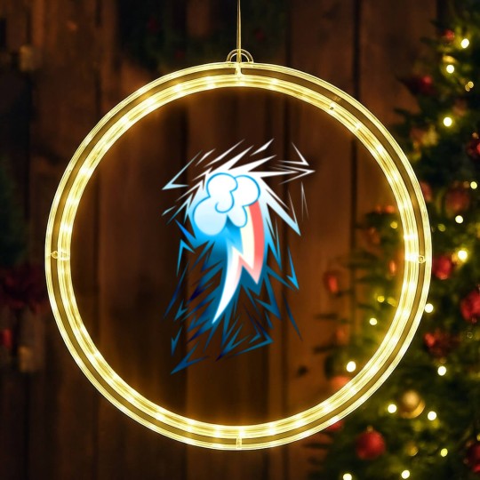 Discover Shards of Rainbow Dash's Cutiemark LED Christmas Window Lights
