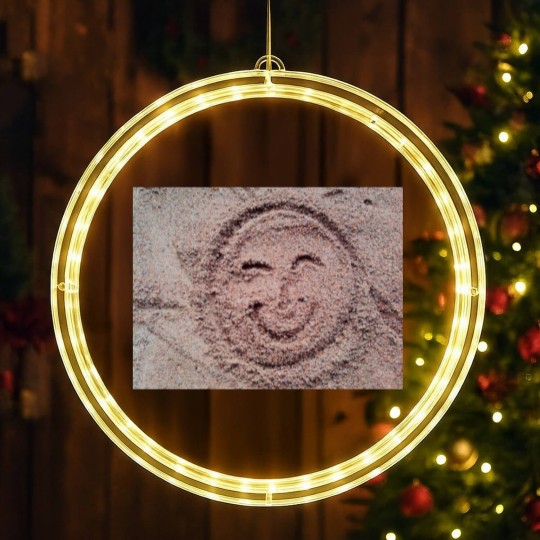 Discover Smiling Sun, Sand Emoticon, Summer Emoji LED Christmas Window Lights