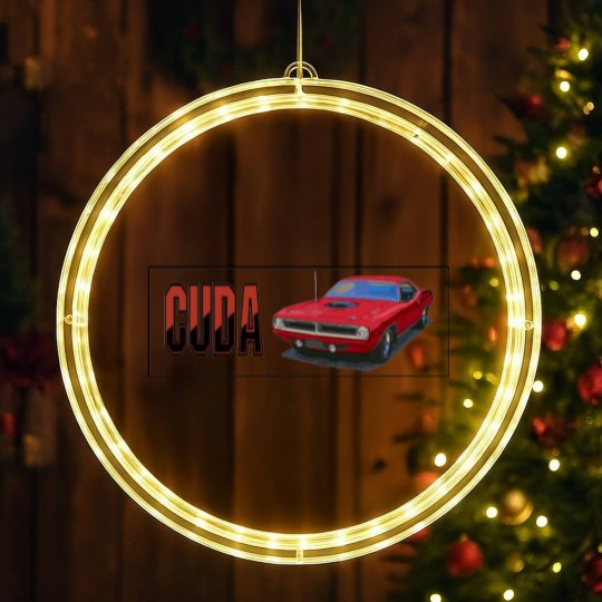 Discover 1970 Cuda Coupe LED Christmas Window Lights