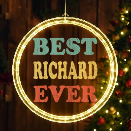 Discover Best Richard Ever Funny Personalized First LED Christmas Window Lights