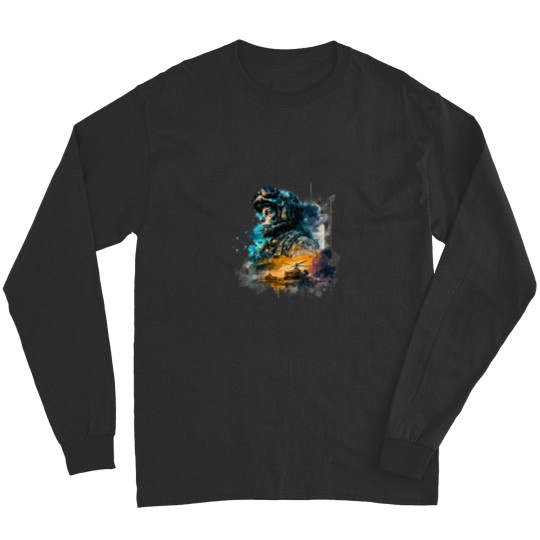 Discover Soldier watercolor print Long Sleeves