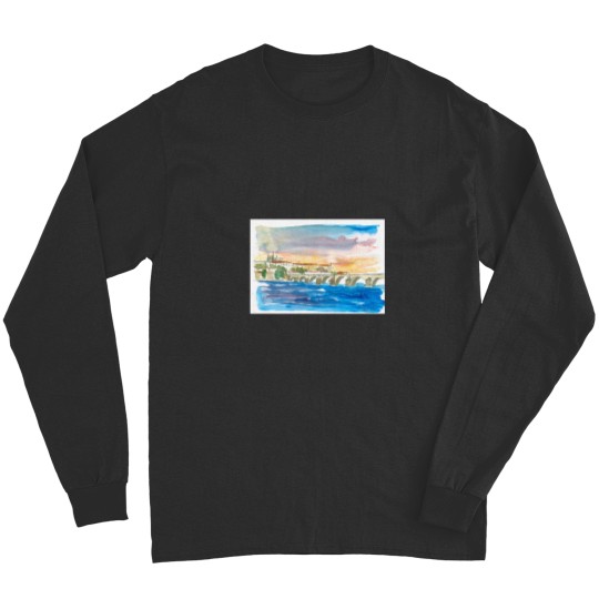 Discover Charles Bridge And Prague Castle View with Hradcin Long Sleeves