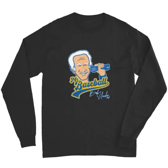 Discover Mr Baseball ))(( Brewers Bob Uecker Baseball Tribute Long Sleeves