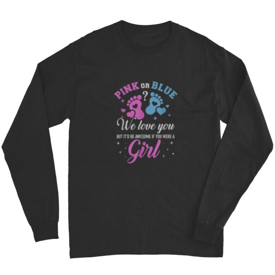 Discover 1 Pink or blue gigi loves you Classic Long Sleeves