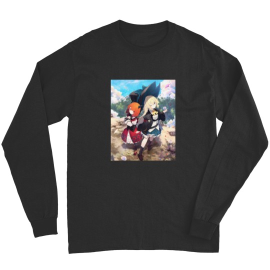 Discover Azusa Aizawa and Laika - Slime Taoshite 300-nen Sticker Long Sleeves
