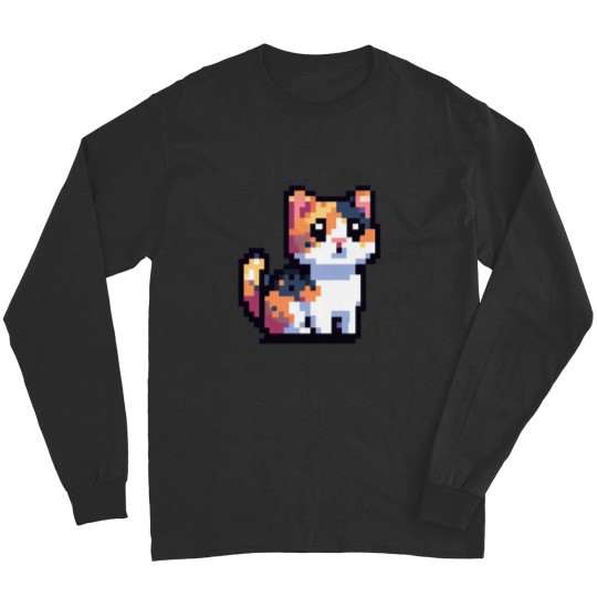 Discover Pixel Calico Cat Long Sleeves