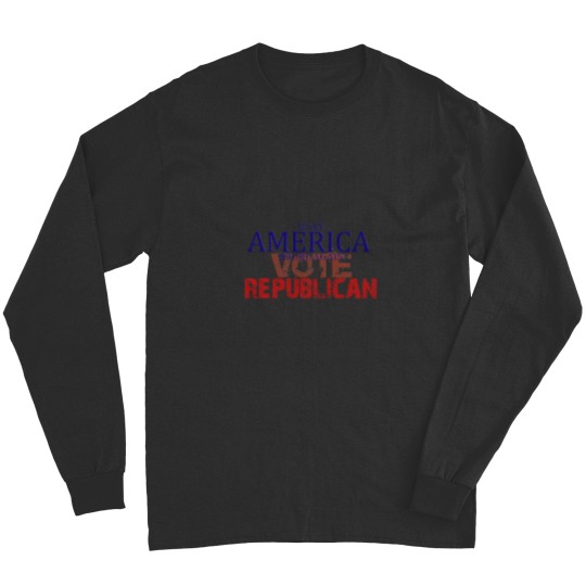 Discover Makse America broke again Vote Republican Long Sleeves