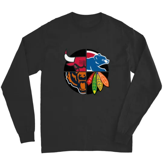 Discover Northside Chicago Sports Teams Long Sleeves