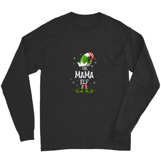 Discover The Mama Elf Family Matching Group Christmas Long Sleeves