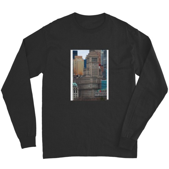 Discover Downtown Manhattan New York City Baseball ¾ Sleeve Long Sleeves