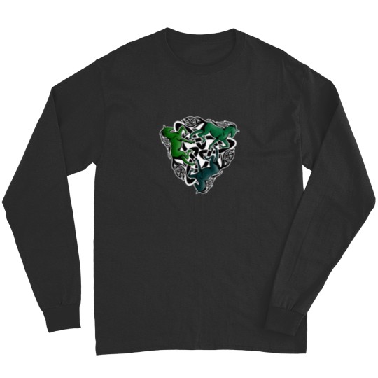 Discover Triquetra Green Horses Long Sleeves