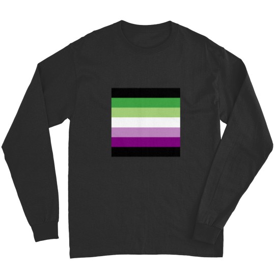 Discover AceAro Purple-Green Asexual Aromantic Pride Flag Queer LGBT+ Pin Long Sleeves