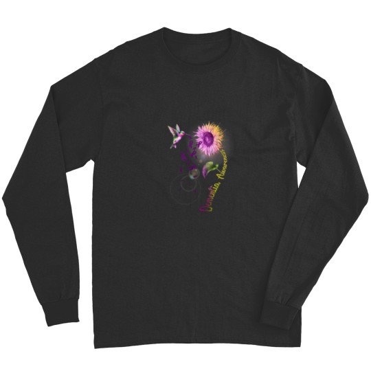 Discover Dementia Sunflower Hummingbird Long Sleeves