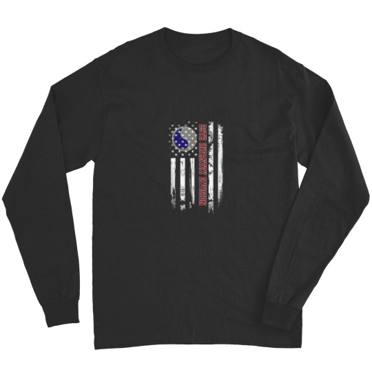 Discover 29th Infantry Division Veteran USA Flag Veterans Day Xmas Long Sleeves