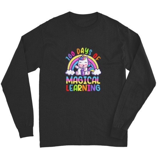 Discover 100 Days Of Magical Learning 100th Day Of School Long Sleeves