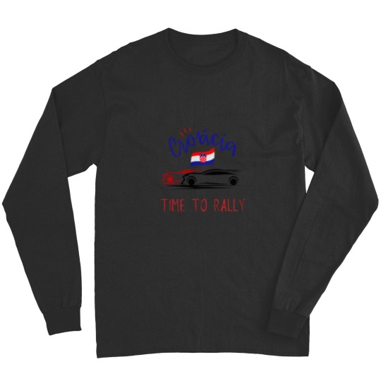 Discover Croatia Time to Rally car rallyingcar rallying t Active Long Sleeves