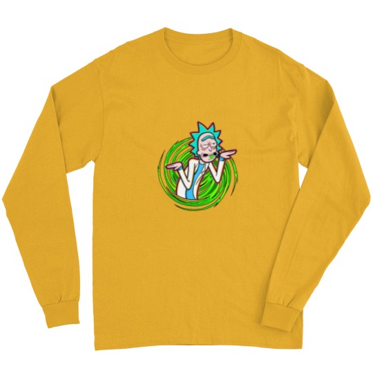 Discover r sanche Chilling Rick And Rickandmorty Heartbeat Long Sleeves