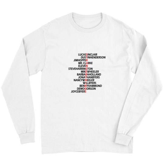 Discover Names of Strangers Things Long Sleeves