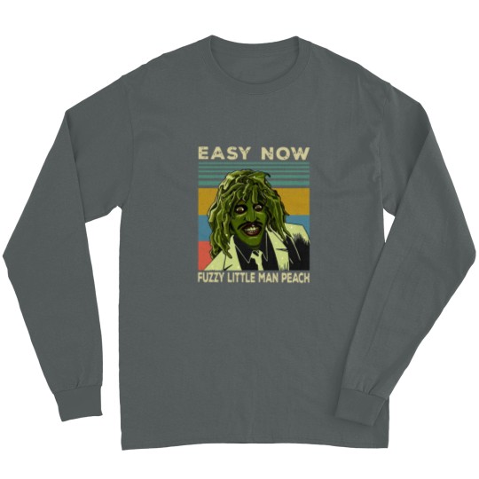 Discover Old Gregg Easy Now Fuzzy Little Man Peach The Mighty Boosh Vintage Long Sleeves, The Mighty Boosh Long Sleeves, Old Gregg Long Sleeves, Horror Movie Long Sleeves