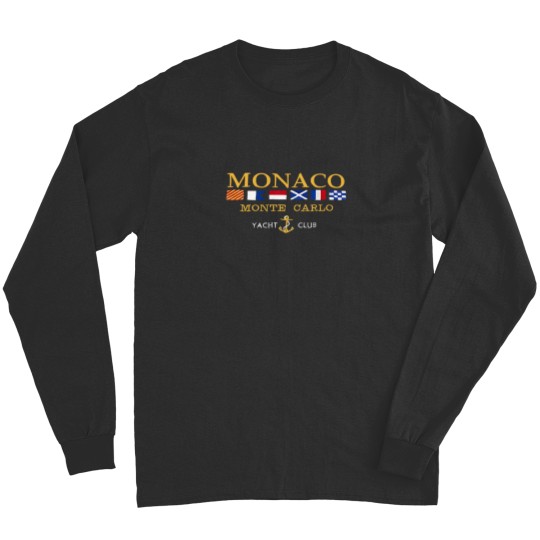 Discover Monaco Yacht Club Vintage Oversized Gym Long Sleeves