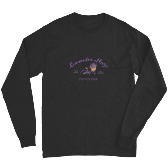 Discover Lavender Haze Embroidered Long Sleeves, Embroidered Crewneck
