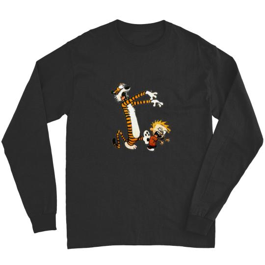 Discover Calvin And Hobbes Halloween Zombie Long Sleeves
