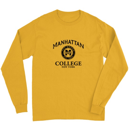 Discover Manhattan College  Circle Logo Long Sleeves