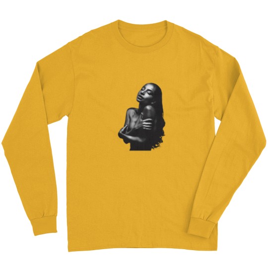 Discover Sade Love Deluxe Fan Art Unisex Long Sleeves, Exclusive Sade Album Cover Long Sleeves