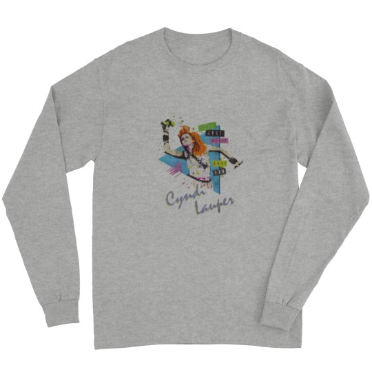 Discover Vintage Cyndi Lauper Girls Just Wanna Have Fun Long Sleeves 80S Music Long Sleeves