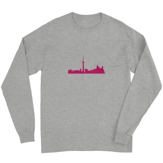 Discover Toronto Skyline.png Long Sleeves