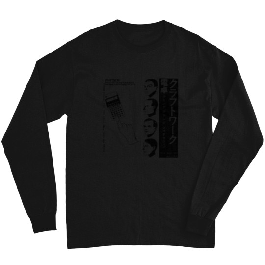 Discover Kraftwerk Japanese Pocket Calculator Music Computer World Long Sleeve T Shirts