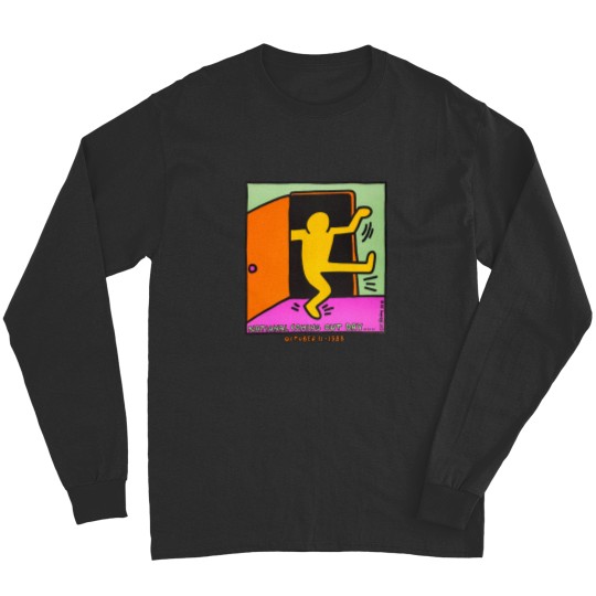 Discover vintage keith haring 1988 Long Sleeves national coming out day