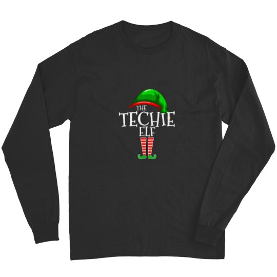 Discover The Techie Elf Family Matching Group Christmas Gift Funny Long Sleeves