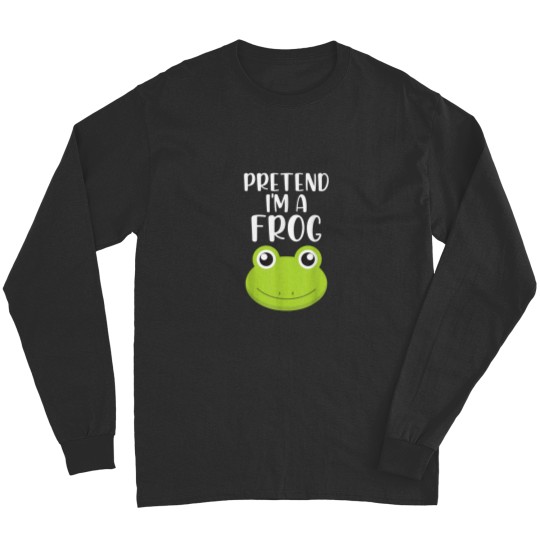 Discover Pretend Im A Frog Head Low Budget Halloween Costume Long Sleeves