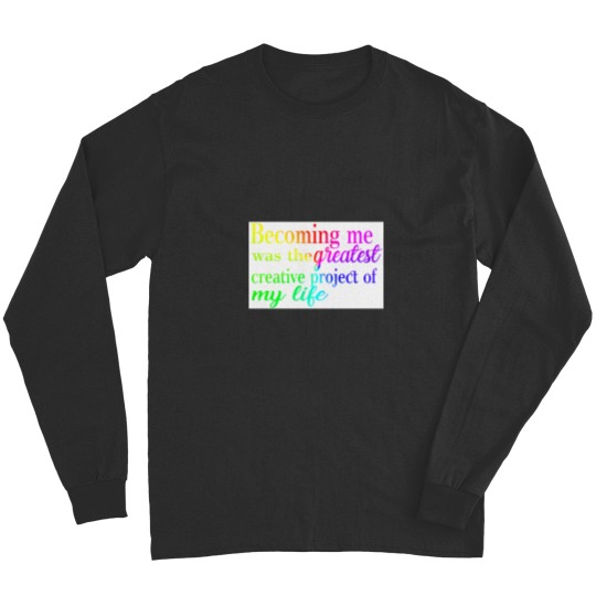 Discover Becoming me was the greatest creative project of my life Baseball ¾ Sleeve Long Sleeves