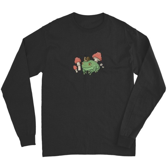 Discover sGrenouilles savecs schapeaus sdescargots sdanss slas sforets sdes schampignonsnbsps scrapauds sesthetiques sCottags Long Sleeves