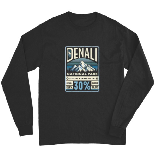 Discover denali 30 club alaska national park souvenir Long Sleeves