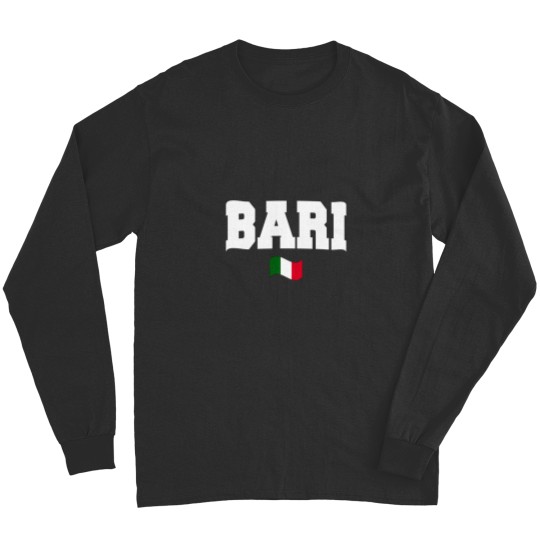 Discover Bari With Italy Flag Long Sleeves