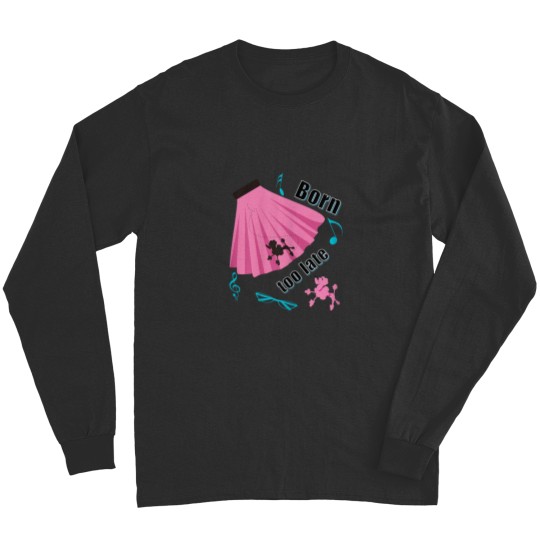 Discover Born Too Late Sock Hop Poodle Skirt Long Sleeves