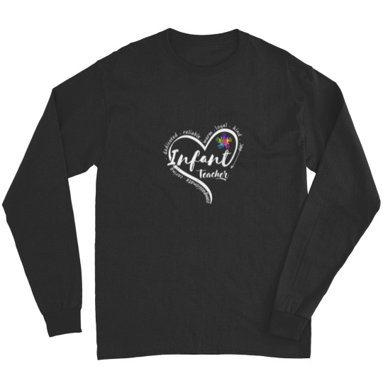 Discover Infant Teacher Back to School Infant Daycare Teacher Long Sleeves