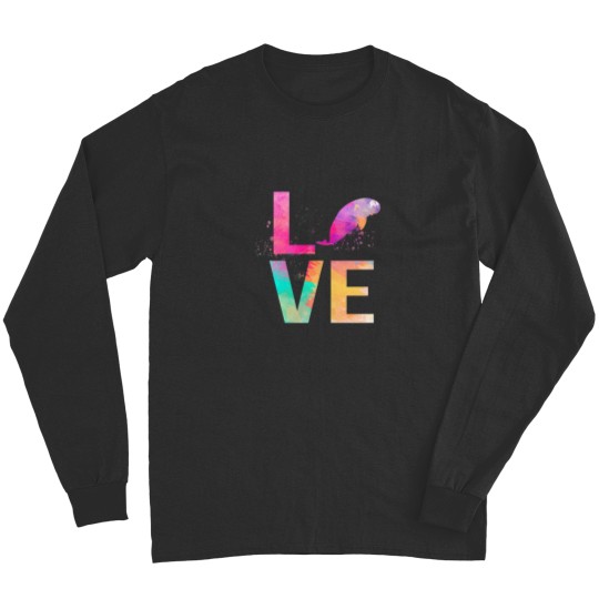 Discover Colorful Manatee Mom Gifts Manatee Long Sleeves