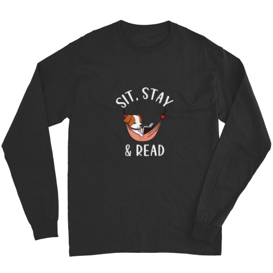 Discover Jack Russell Terrier Sit Stay Read Funny Dog Reading 8914 Long Sleeves