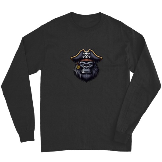 Discover Majestic Gorilla Face Pirate Look Long Sleeves