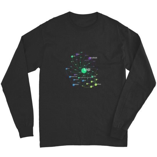Discover Lisp Programming Language Influence Network Graph Long Sleeves
