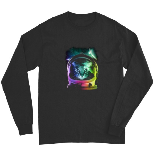 Discover Astronaut Cat V.II Long Sleeves