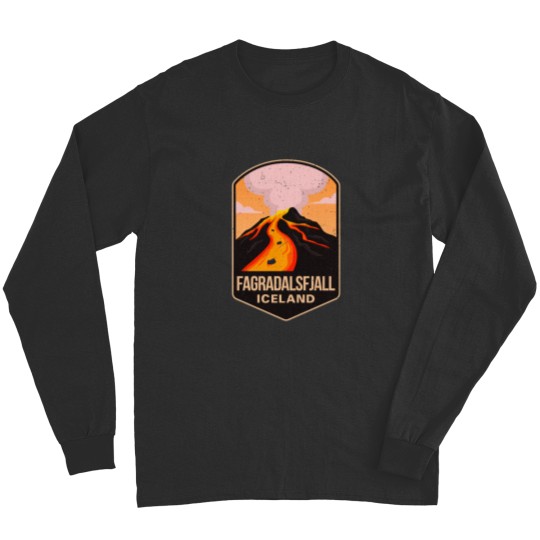 Discover Fagradalsfjall Iceland Volcano Eruption 2022 Long Sleeves