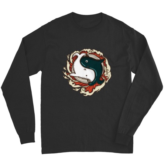 Discover Ying Yang Whales Animal Yin Yang Long Sleeves